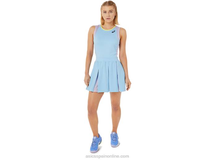 vestido de partido de mujer Asics 4L683504 cielo ártico