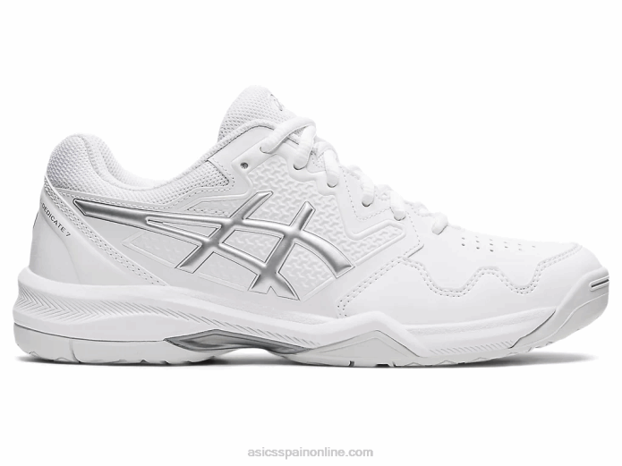 gel dedicado 7 Asics 4L683768 blanco/plata pura