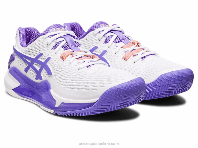 gel-resolución 9 arcilla Asics 4L682452 blanco/amatista