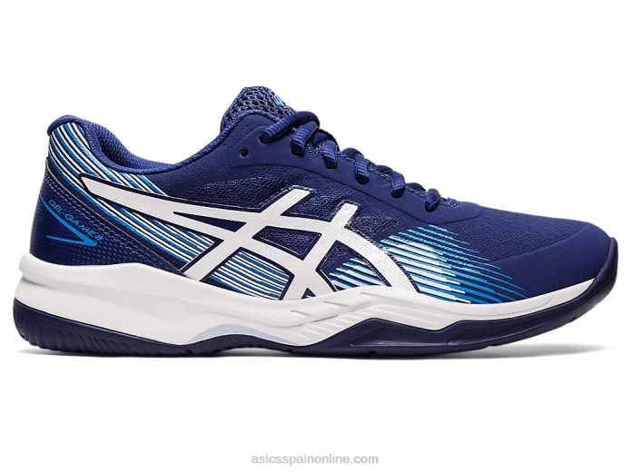 juego de gel 8 Asics 4L683098 buceo azul/blanco