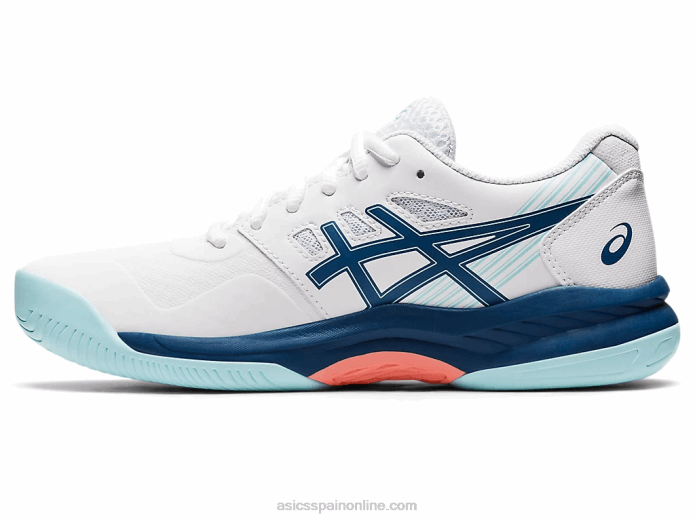 juego de gel 8 Asics 4L683532 blanco/índigo claro