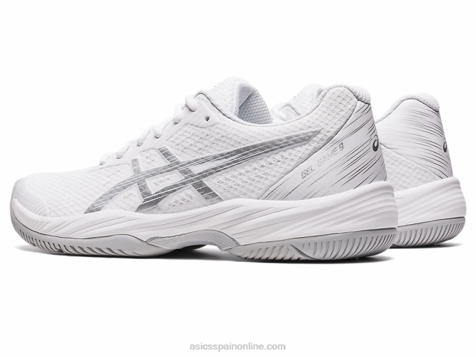 juego de gel 9 Asics 4L682417 blanco/plata pura