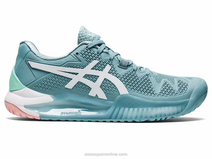 resolución de gel 8 Asics 4L682957 humo azul/blanco