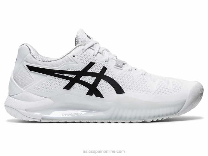 resolución de gel 8 Asics 4L684152 blanco negro