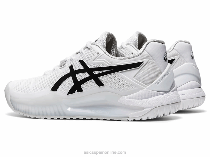 resolución de gel 8 Asics 4L684152 blanco negro