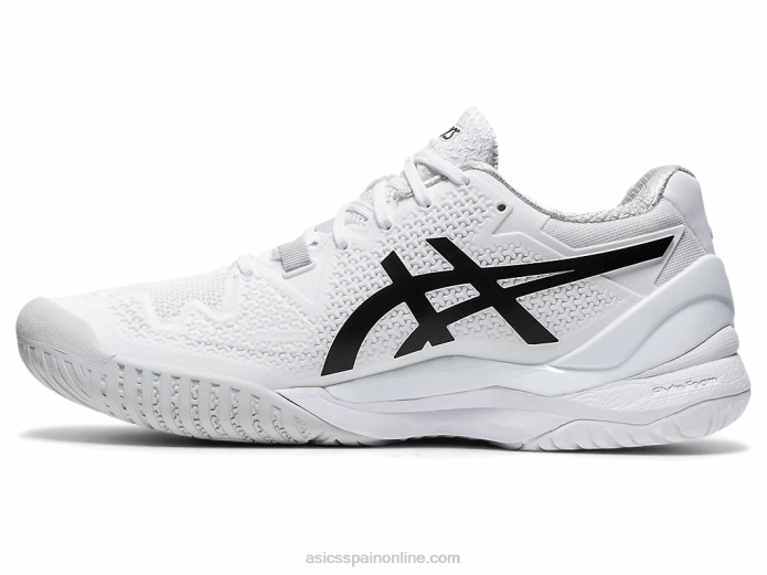 resolución de gel 8 Asics 4L684152 blanco negro