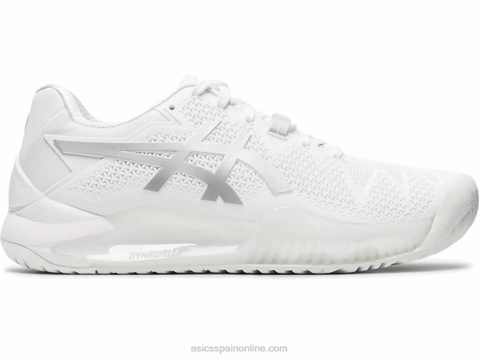 resolución de gel 8 Asics 4L684186 blanco/plata pura