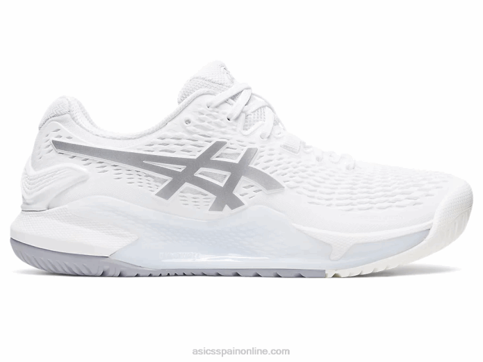 resolución de gel 9 Asics 4L682390 blanco/plata pura