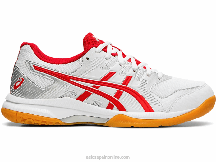 cohete de gel 9 Asics 4L684202 blanco/rojo clásico