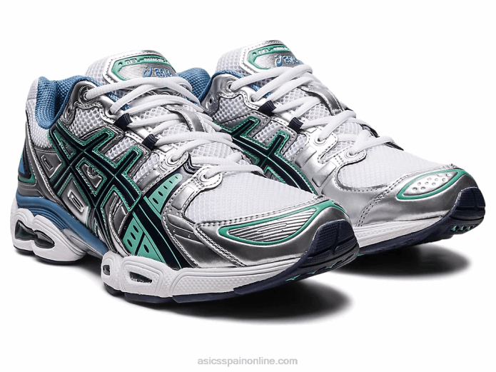 gel-nimbus 9 Asics 4L68266 blanco/plata pura