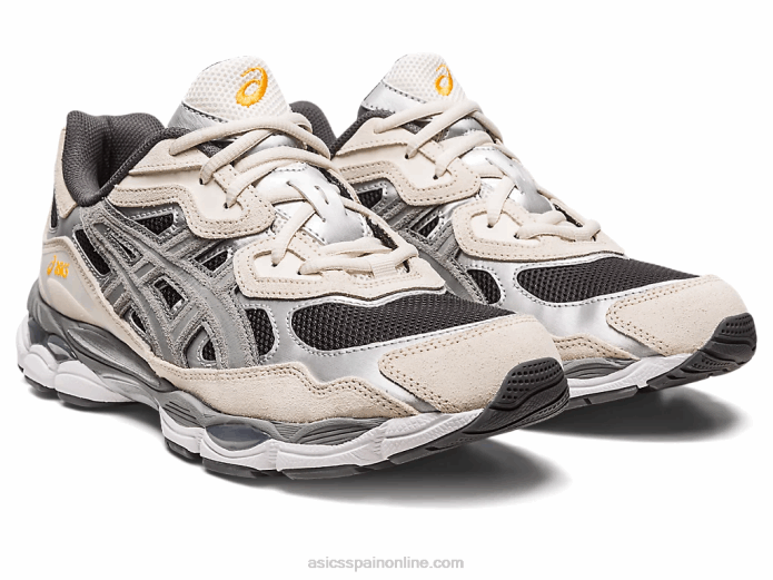 gel-nyc Asics 4L68144 negro/gris arcilla