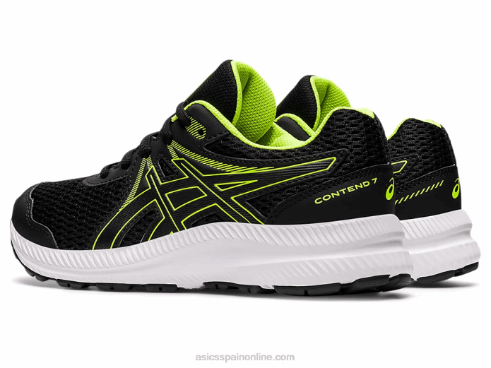 competir 7 grado escuela Asics 4L684486 negro/verde peligro