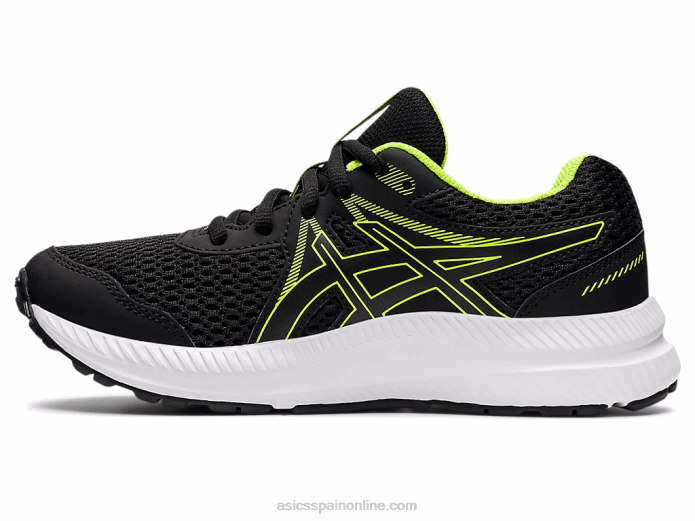 competir 7 grado escuela Asics 4L684486 negro/verde peligro