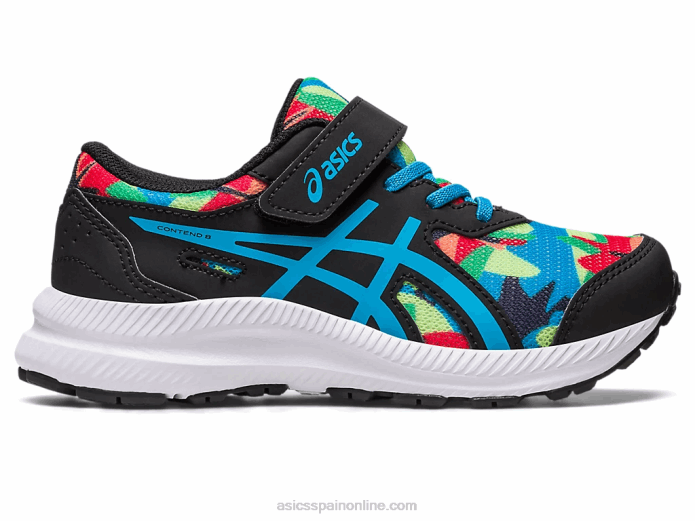 contend 8 preescolar Asics 4L684247 negro/azul isla