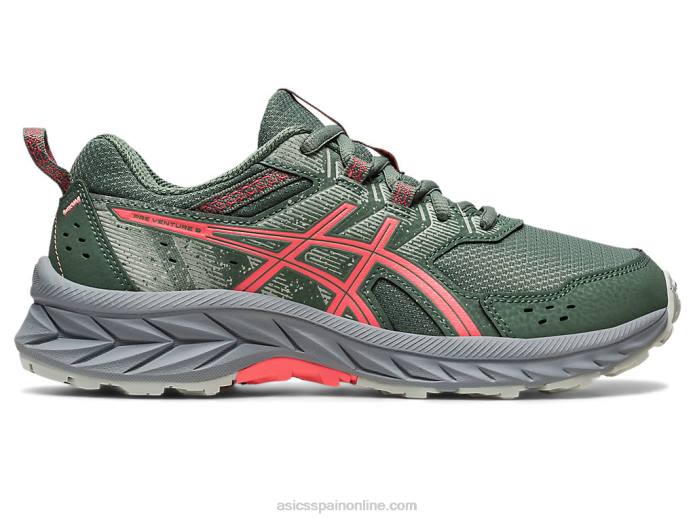 escuela gel-venture 9 grado Asics 4L684221 hiedra/papaya