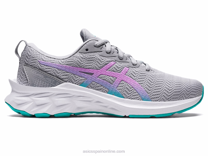 escuela primaria novablast 2 Asics 4L684427 gris piedmont/brillo lavanda