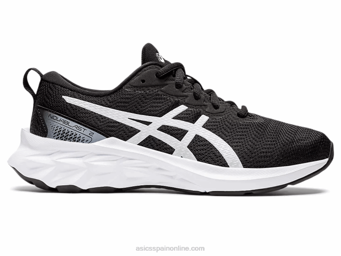 escuela primaria novablast 2 Asics 4L684473 blanco negro