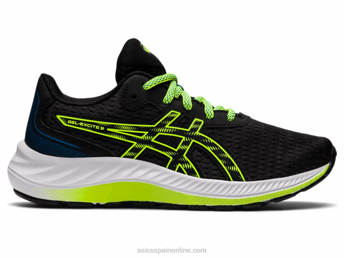 gel-excite 9 grado escuela Asics 4L684507 negro/verde peligro