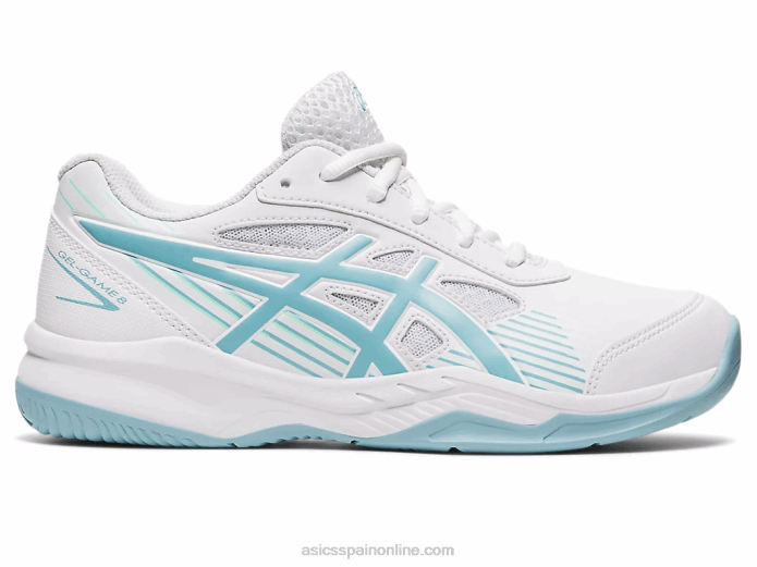 gel-juego 8 escuela primaria Asics 4L684408 blanco/azul humo