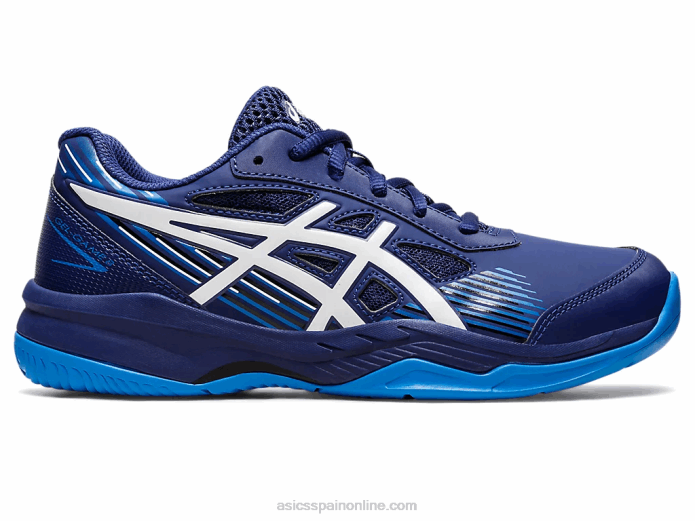 gel-juego 8 escuela primaria Asics 4L684435 buceo azul/blanco