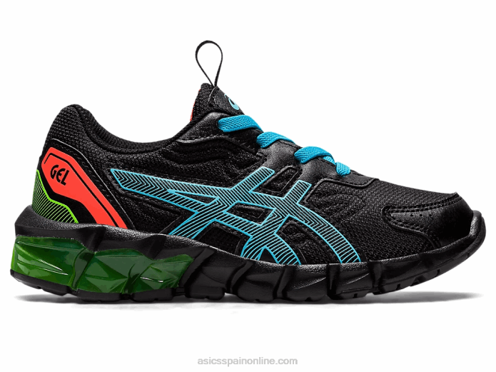 gel-quantum 90 3 preescolar Asics 4L684386 negro/acuario