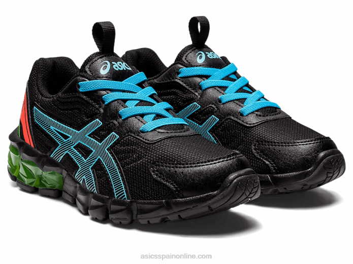 gel-quantum 90 3 preescolar Asics 4L684386 negro/acuario