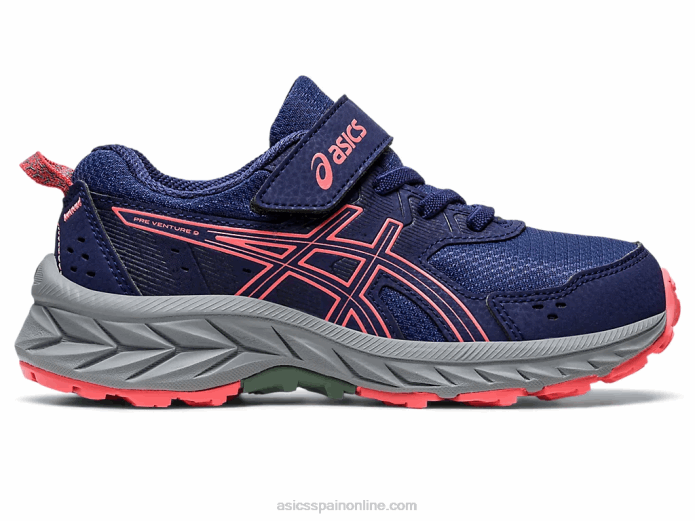 gel-venture 9 preescolar Asics 4L684218 azul índigo/papaya