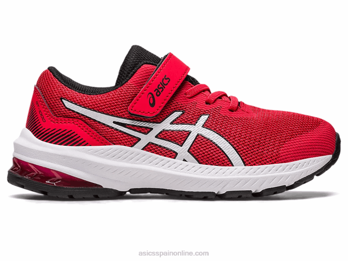 gt-1000 11 preescolar Asics 4L684254 rojo eléctrico/blanco