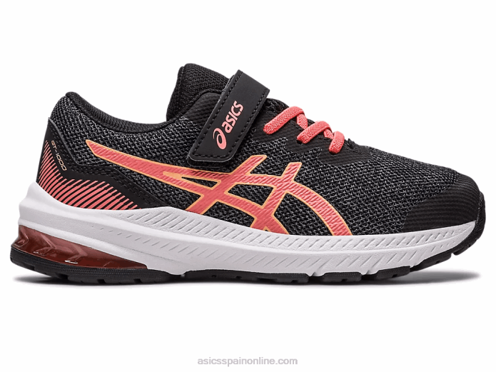 gt-1000 11 preescolar Asics 4L684296 negro/papaya