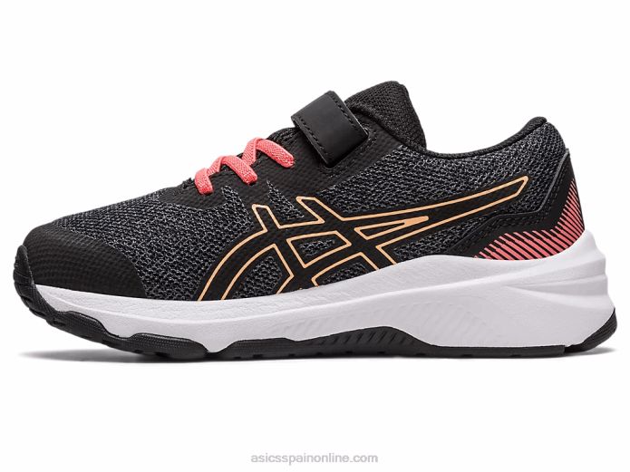 gt-1000 11 preescolar Asics 4L684296 negro/papaya