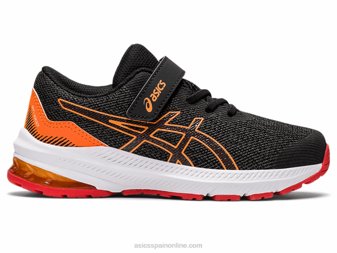 gt-1000 11 preescolar Asics 4L684458 gris grafito/rojo fuego