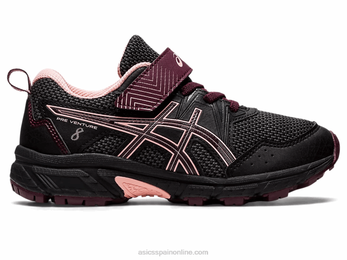 pre-venture 8 preescolar Asics 4L684379 marte negro/profundo