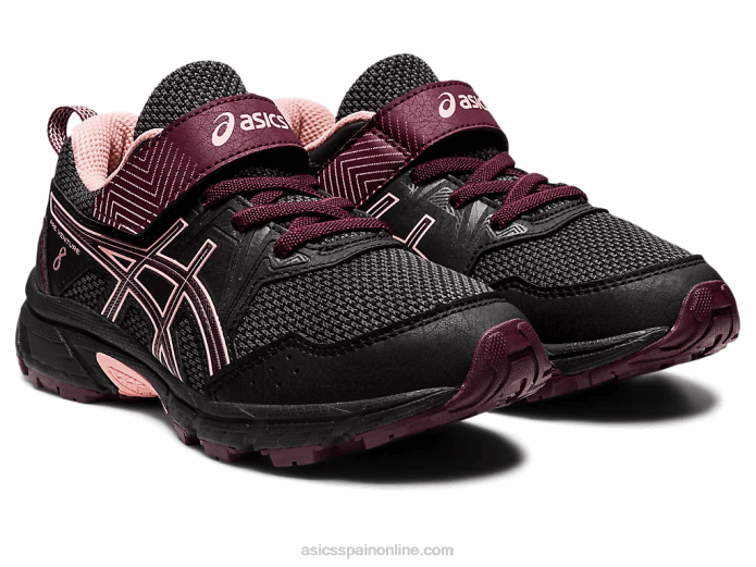 pre-venture 8 preescolar Asics 4L684379 marte negro/profundo