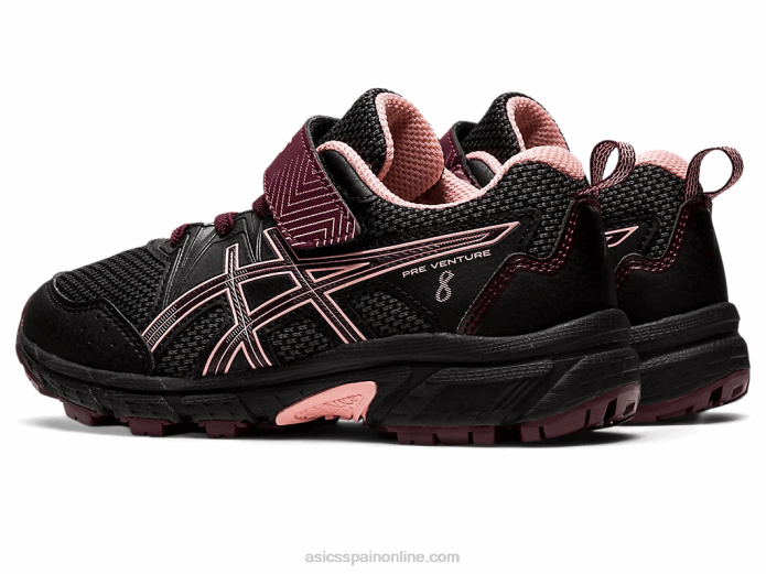 pre-venture 8 preescolar Asics 4L684379 marte negro/profundo