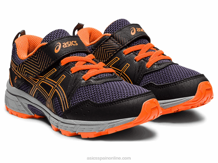 pre-venture 8 preescolar Asics 4L684488 negro/naranja impactante