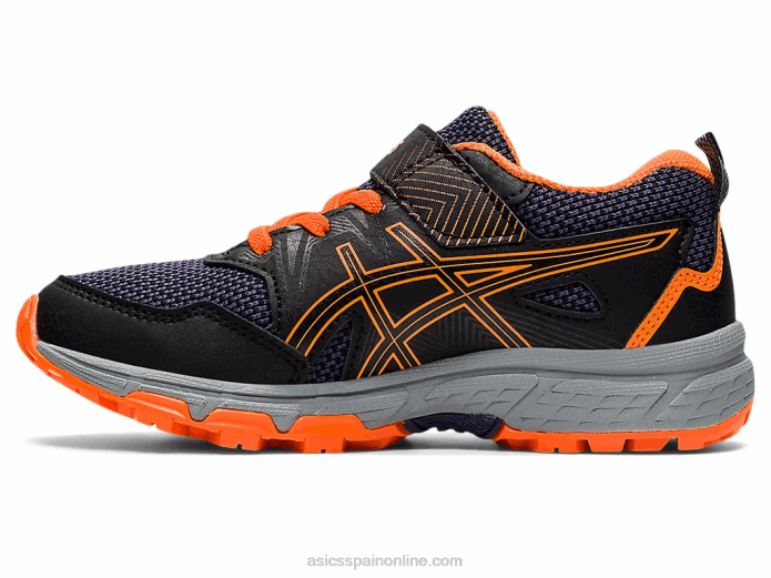 pre-venture 8 preescolar Asics 4L684488 negro/naranja impactante