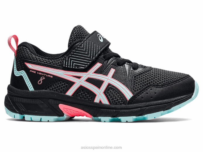 pre-venture 8 preescolar Asics 4L684501 negro/azul claro