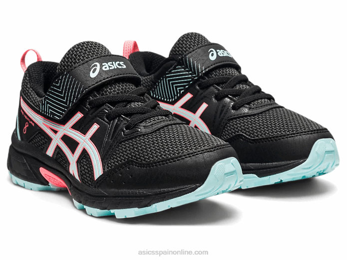 pre-venture 8 preescolar Asics 4L684501 negro/azul claro