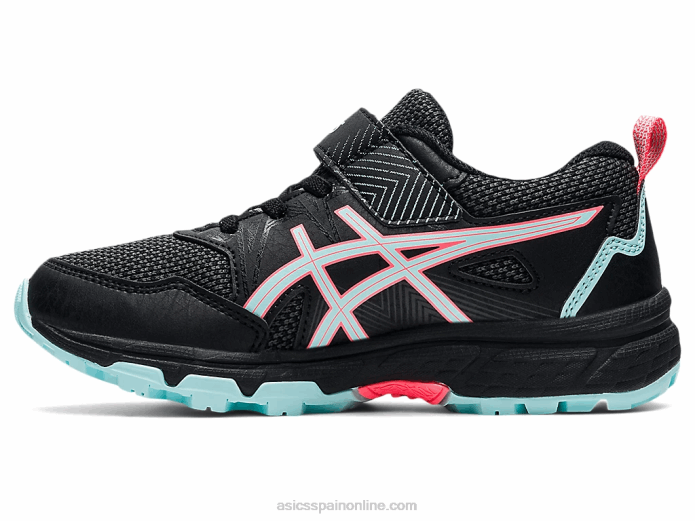 pre-venture 8 preescolar Asics 4L684501 negro/azul claro