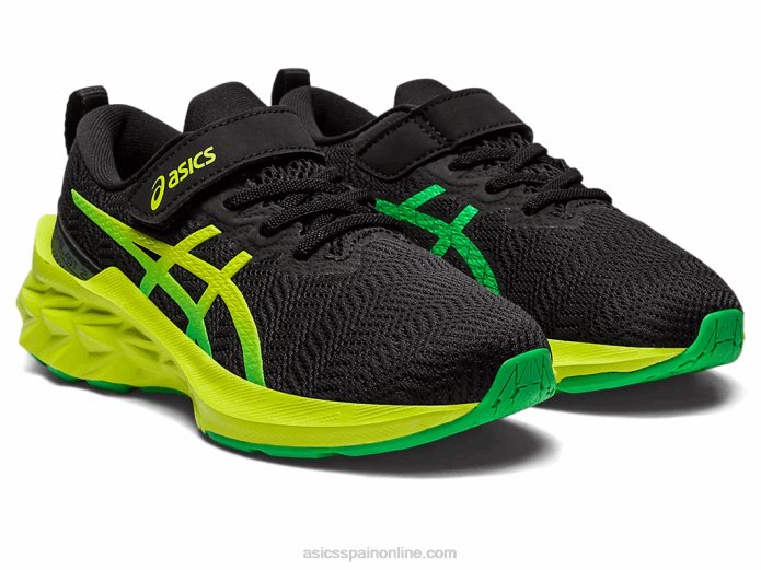 preescolar novablast 2 Asics 4L684224 ralladura de lima/negra