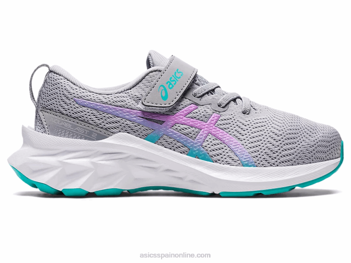 preescolar novablast 2 Asics 4L684431 gris piedmont/brillo lavanda