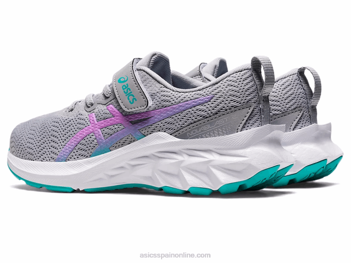 preescolar novablast 2 Asics 4L684431 gris piedmont/brillo lavanda