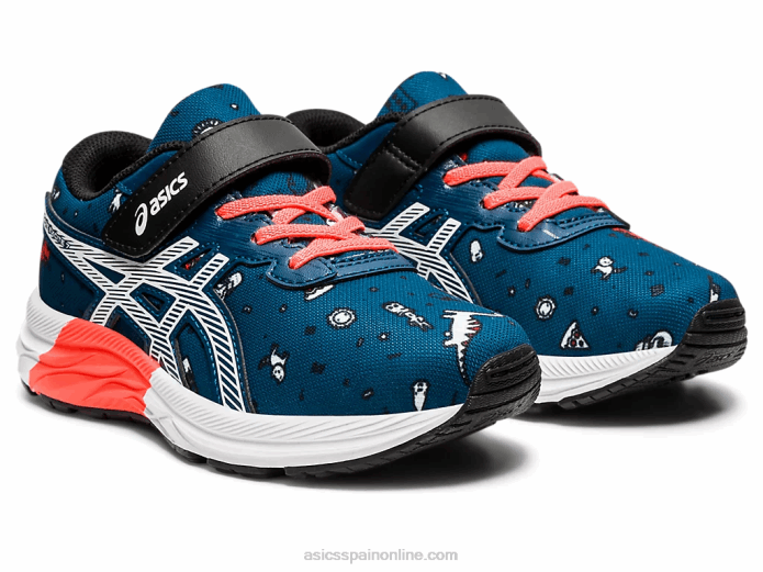 preexcite 7 preescolar Asics 4L684516 mako azul/blanco