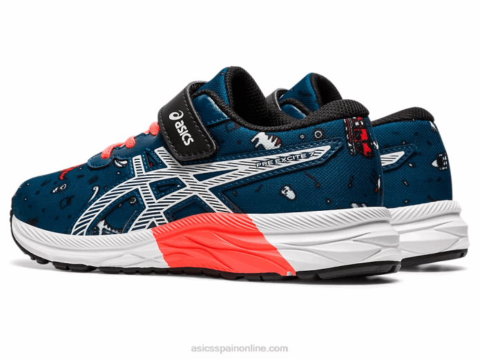 preexcite 7 preescolar Asics 4L684516 mako azul/blanco