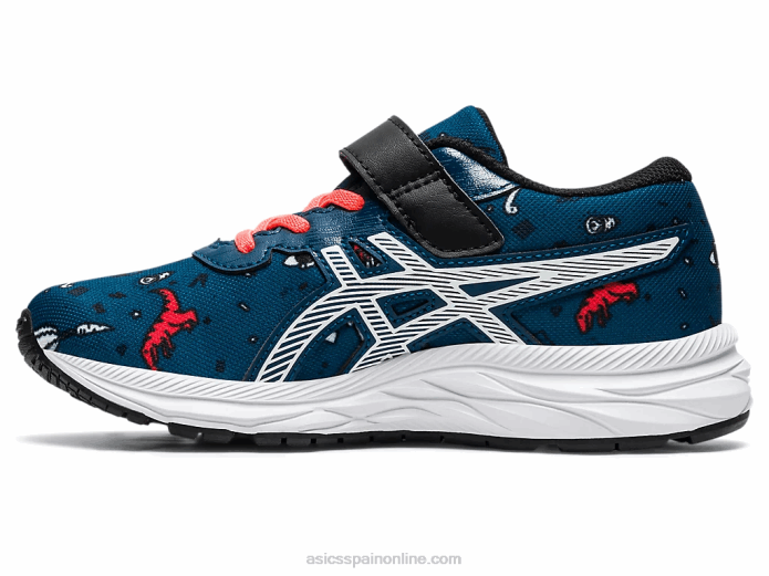 preexcite 7 preescolar Asics 4L684516 mako azul/blanco