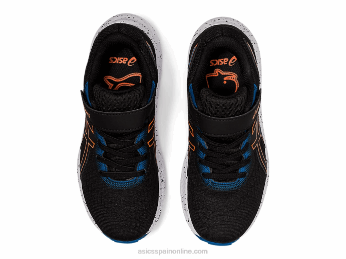 preexcite 8 preescolar Asics 4L684532 negro/naranja caléndula