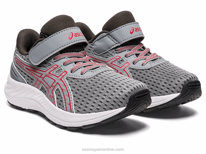 preexcite 9 preescolar Asics 4L684298 yeso/rojo eléctrico