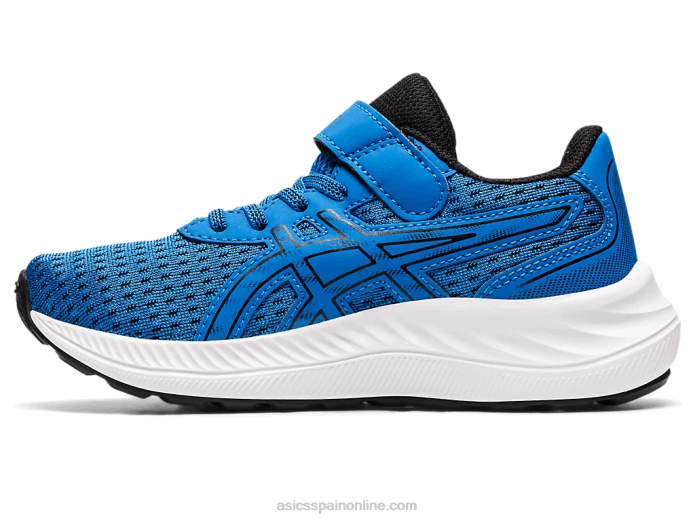 preexcite 9 preescolar Asics 4L684339 azul eléctrico/negro