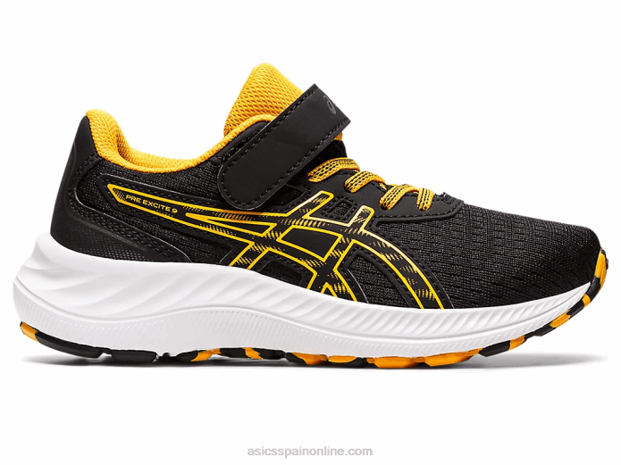 preexcite 9 preescolar Asics 4L684344 negro/ámbar