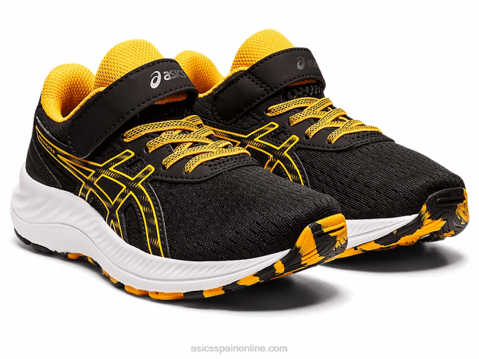 preexcite 9 preescolar Asics 4L684344 negro/ámbar